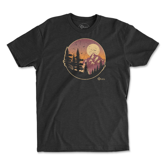 Our Sunset and Mountains - Black Tee